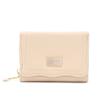 Cartera para Mujer Corta Estilo Coreano Pu Color Puro Cierre de Cremallera Hebilla Plegable Ranuras para Múltiples Tarjetas Monedero para Estudiante Soporte para Billetes de Mujer