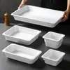 Vajilla Xiangyuan Meimamine Verduras Marinadas Plato de Comida Cocinada Commercial Porcelana de Imitación Bandeja de Comedor Restaurante de Comida Rápida Restaurante Buffet Plato de Cena de Porcelana de Imitación