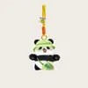 Llavero de Cochecito de Muñeca Pequeña Colgante de Panda Regalo Lindo Dibujo Animado Colgante para Bolso de Panda Gigante Muñeca de Peluche Mochila