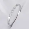 Pulsera con Cierre de Acero Inoxidable 304 Chapado en Oro de 18K al Vacío, con Zirconia Incrustada, Forma de Corazón 3D, Transfronteriza Europea y Americana, para Mujer