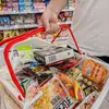 Cesta de Compras Espessa para Supermercado Lanche Portátil de Plástico para Uso Doméstico, Cesta de Compras de Mercearia Lojinha Zhao Yiming Parece Ter o Mesmo Estilo