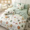 Algodón sarga sábana tela textil floral bebé estilo nórdico ropa de cama textil para el hogar tela al por mayor