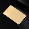 Tarjetas de Presentación de Acero Inoxidable en Blanco para Grabado Tarjetas de Presentación de Acero de Titanio Cepillado Marcado Láser Logo Personalizado de Empresa Dorado Negro