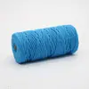 Amazon cross-border corda de fio de algodão com núcleo colorido de 3 mm bolsa feita à mão fio trançado roupa têxtil para casa corda de fio de algodão fino