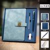 Cuaderno de Negocios Personalizado con Logo Imprimible, Actas de Reuniones de Oficina Corporativa, Libreta con Hebilla, Personalización de Cuaderno A5