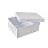 Caja rígida de alta calidad con tapa cielo y tierra blanca para hombre y mujer, bolsa para zapatos, embalaje de ropa, caja de regalo, caja de zapatos de cartón, venta al por mayor por lote
