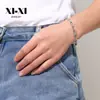 Pulsera de pareja de cadena estilo coreano ins para mujer, pulsera de personalidad simple para mujer, pulsera de acero de titanio con clip para papel para mujer