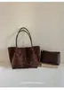 Bolsa de mão retrô com estampa de leopardo para comércio exterior transfronteiriço, nova bolsa tote estilosa e única para mulheres, grande capacidade, versátil e pode ser usada como bolsa de ombro