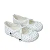 Zapatos de salón blancos de lunares con plataforma gruesa para mujer, nuevos de otoño 2026, zapatos Mary Jane vintage de suela blanda que combinan con faldas y añaden altura