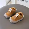 Zapatos impermeables nuevos para bebé para primavera y otoño para niños y niñas, zapatos para niños pequeños, zapatos de suela blanda anti-patadas con dibujos animados para bebés y niños pequeños