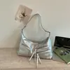 Bolsa de ombro grande capacidade estilo coreano para mulheres, nova bolsa de mão verão 2026, bolsa de ombro e transversal estilosa