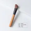 Conjunto de 14 pincéis de maquiagem com cabo de madeira, incluindo pincel de sombra com pelo animal, pincel de blush, pincel de pó, pincel de contorno e um conjunto completo de pincéis de maquiagem