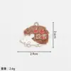 Colgante de Acción de Gracias Aleación Material Goteo de Aceite Hoja de Arce Pavo Calabaza Champiñón Colgante Pequeño Pulsera Accesorios de Joyería DIY