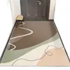 Alfombra de Entrada Transfronteriza Estilo Moderno Sencillo Felpudo Doméstico Resistente a la Suciedad Antideslizante Absorbente de Agua Vestíbulo Alfombra de Piso de Terciopelo de Cristal Dropshipping