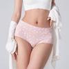 Ropa Interior de Algodón Antibacteriano Talla Grande 7A Transfronteriza para Mujer Cintura Alta Control de Abdomen Estampada Algodón 60S Sin Costuras en la Entrepierna Ropa Interior para Niñas