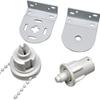 Varejo transfronteiriço 32MM cabeça de metal controlador de persiana acessórios de cortina 3 m cordão de bolinhas parafuso plugue de borracha