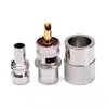 UHF-3 PL-259 Crimping RG58/RG142 Linha RF SL16 Conector de Crimping Conjunto de Três Peças UHF Cabeça RF