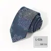 Corbata Leer Nueva Serie Azul 8cm poliéster traje de negocios corbata jacquard corbata al por mayor fabricante en stock