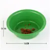 Placa de palma de plástico redonda pequena de 15 cm de diâmetro bacia de lavagem pequena doméstica gaiola para moscas armadilha para moscas pote de isca