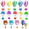 Estilo novo transfronteiriço espaço aberto flutuante empurrar filme de alumínio 4D balão de ar quente casamento festa de aniversário decoração layout modelagem espaço unicórnio único