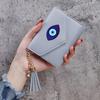 Monedero de Borla de Color Sólido Ojo de Diablo Cartera Xiyin Ranura para Múltiples Tarjetas Estilo Corto Cartera con 70% de Descuento Popular Transfronterizo Delgado