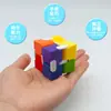 Cubo de Rubik Infinito Arcoíris Nuevo Transfronterizo Color Puzzle para Adultos Cubo de Descompresión Cubo de Rubik Variable de Volteo Infinito Descompresión