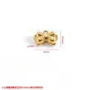 Etiqueta Colgante de Acero Inoxidable y Oro de 18K Gato Kt Pez Dorado Manzana Aretes Pulsera Collar Colgante Pequeño Accesorios de Joyería para DIY