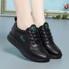 Sapatos femininos casuais de bico redondo, moda confortável, para todos os gostos, não cansa os pés, esportivo, boca profunda, salto baixo, sapatos casuais para mãe de meia-idade