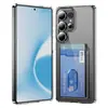 Funda de teléfono con tarjetero transparente dos en uno funda protectora para teléfono s26u multifuncional aplicable transfronteriza funda para teléfono Samsung