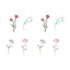 Pegatinas de Tatuaje Florales de Patrón Pequeño Transfronterizas Impermeables y Resistentes al Sudor Decoración de Verano Hermosas Simples Realistas Pegatinas de Tatuaje Personalizadas