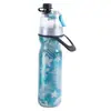Taza de Spray Portátil de PE, Botella de Agua con Spray Multifuncional para Deportes al Aire Libre, Taza de Agua con Spray de Doble Capa para Mantener el Frío, Botella de Agua para Ciclismo