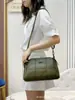 Bolso de Hombro Individual de Moda con Doble Correa, Bolso Cruzado Bordado de Gran Capacidad, Bolso Casual Simple Europeo y Americano para Mamá para Viajes Tendencia