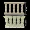 Molde para Barandilla de Columna Romana Valla Protectora de Balcón Columna para Macetas Barandilla Modelo de Hormigón Vertido in situ para Villa Europea