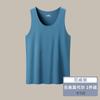 Camiseta interior de seda de hielo sin costuras para hombre, ajustada, deportiva, transpirable, de verano, moderna