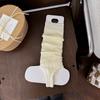 Botas Moda Algodón Serie Miu Calcetines Caídos para Mujer, Estilo Ballet Gris Tejidos con Pies y Pantorrilla, Piernas Adelgazantes y Hermosas, Primavera y Otoño Largos
