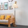 Lámpara de Pie Vintage de Nogal Plegada Lámpara Decorativa para Sala de Estar Lámpara de Mesa Nórdica de Latón Vintage Lámpara de Roble para Estudio