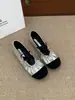 Primer Encuentro Verano 2026 Nuevos Zapatos Planos de Ballet con Tira Plisada de Nicho para Mujer, Zapatos Mary Jane Satinados Estilo Chanel