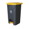 Lixeira Plástica Espessa de 50 Litros com Pedal para Shoppings, Supermercados, Limpeza Pública, com Tampa, Espessada para Uso na Rua e em Ambientes Internos