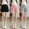 Shorts Deportivos Casuales de Maternidad 2026 Verano Estilo Ballet Shorts Ajustados Adelgazantes de Cintura Alta Soporte de Vientre Sueltos de Pierna Ancha