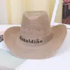 Sombrero de Vaquero Occidental para Hombre, Sombrero de Paja, Sombrero de Ala Ancha de Verano, Sombrero de Playa, Sombrero de Ala Ancha para Sombrear en Exteriores y Senderismo