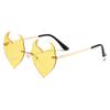 Gafas de Sol Sin Marco Nuevas 2024 Forma Especial Modernas de Moda Fiesta Baile Disco Irregulares Fabricante Mayorista