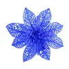 Flor de Natal de 15cm Cebola de Natal Rosa com Flor Recortada Enfeites de Guirlanda de Árvore Pingente Decoração