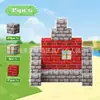 Mi mini mundo caja magnética de imanes bloques de construcción bosque primitivo niños y niñas juguetes educativos paquete completo