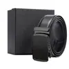 Cinturón de Cuero Personalizado para Hombre de Cuero Genuino Hebilla Automática Cinturón de Cintura de Piel de Vaca Logo Impreso a Color Regalo de Negocios Hebilla de Trinquete Cinturón de Cuero de Primera Capa para Hombre