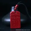 Colgante de Fortuna de Cinabrio Crudo, Arena Dorada Púrpura, Estilo para Hombres y Mujeres, Amuleto de la Suerte para el Año de Nacimiento, Venta al por Mayor de Collares Colgantes