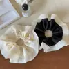 Malla Satinada Lisa Encaje Anillo para el Cabello Intestino Grueso Francés Elegante Versátil Alta Elasticidad Cuerda para el Cabello Correa de Cuero de Alta Calidad Cuerda para el Cabello