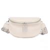 Patrón Lichi Moda Cuero Genuino Bolso de Mujer Venta al por Mayor Transfronteriza Color Sólido Bolso Silla de Niña Diseño de Nicho Piel de Vaca de Primera Capa Bolso de Pecho