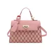 Bolso de Mujer 2026 Estilo Nuevo Patrón Circular Bloqueo de Color Bufanda de Seda Bolso Cuadrado Pequeño Bolso Pequeño Simple de Moda Bolso de Hombro Versátil Bolso de Exportación