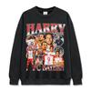 Fútbol Transfronterizo Harry Kane Harry Kane Camiseta de Manga Corta Estampada Sudadera con Capucha de Cuello Redondo Pesada
