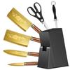 Comercio exterior en stock cuchillo de acero inoxidable cuchillo de cocina tabla de cortar juego de cocina combinación cuchillo de corte de verduras para el hogar entrega de una pieza
